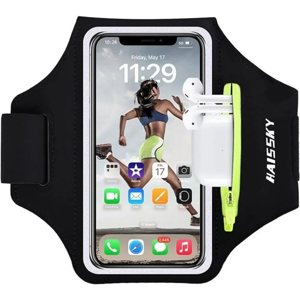 Sweatproof Zipper Pocket Armband Case Running Phone Holder for iPhone